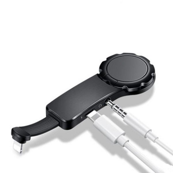 Lightning To 3.5mm Audio Fast Charger Adapter Ring Phone Holder For IPhone iOS Carousel 2
