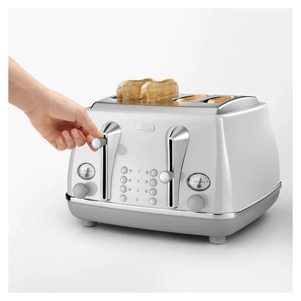 Delonghi Icona Capitals 4 Slice Toaster - Sydney White CTOC4003W... Carousel 2
