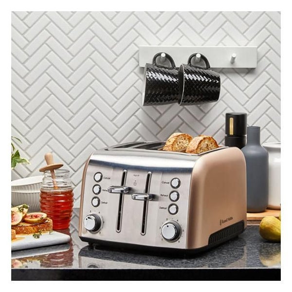 Russell Hobbs Brooklyn Champagne 4 Slice Toaster RHT94CHM... Carousel 2