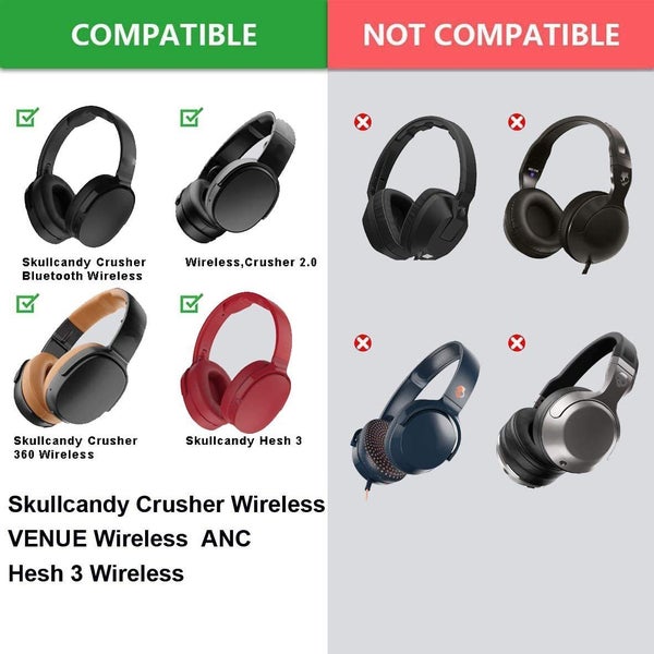 Ear Pads for Skullcandy Crusher Wireless Crusher Evo Crusher ANC Hesh 364426233798658111