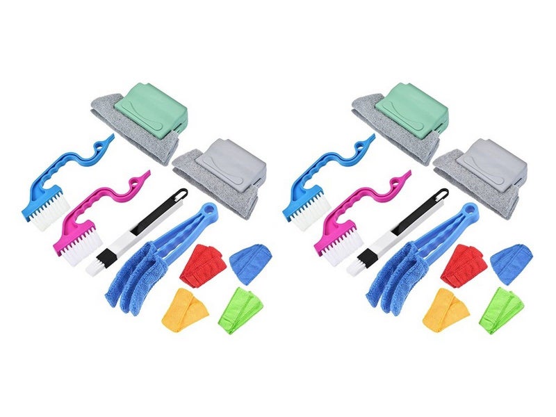 2 X 6Pcs Window Groove Gap Cleaning Brush Set Crevice Brush Window Blind Cleaner Carousel 1