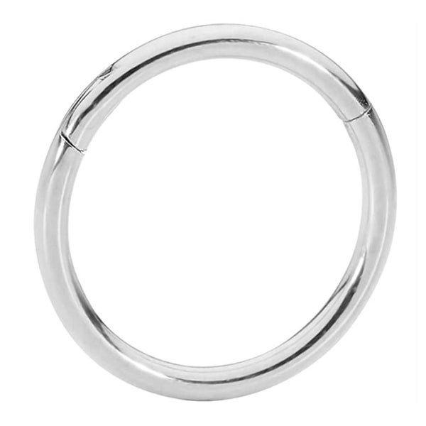 10mm Silver Ear Tragus Eyebrow Cartilage Septum Lip Nose Hoop Clicker Ring Carousel 4