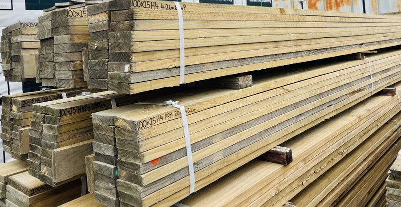 PACK DEAL 100 x 25 H4 Treated Timber 120LM Carousel 1