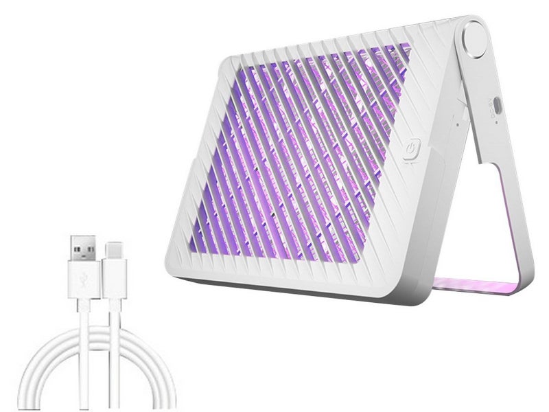 Wall Mounted USB Electric Mosquito Killer Lamp Mosquito Zapper Trap White Carousel 1