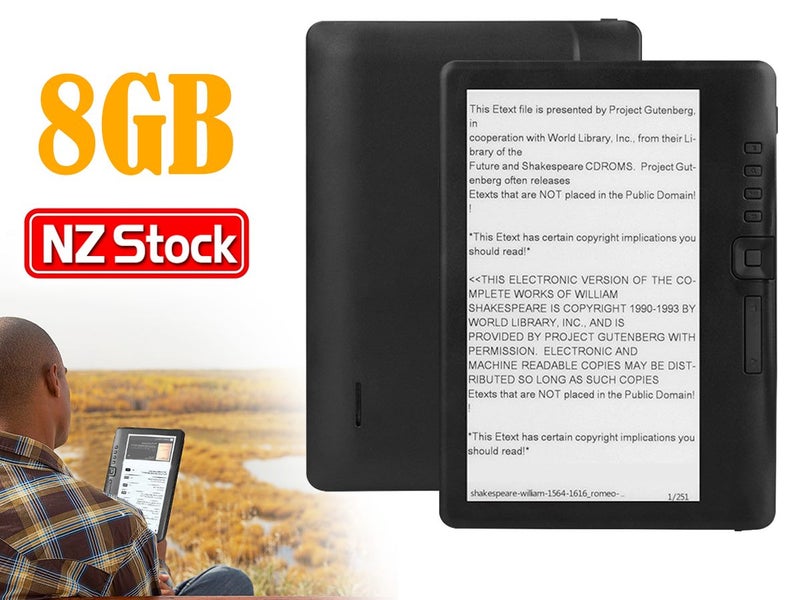 PTN New E-Reader 7" 8GB Waterproof Sale Sale Sale Carousel 1