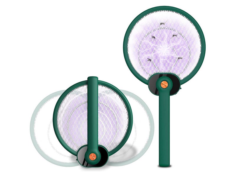 2 X Rotatable Electric Mosquito Swatter Bug Killer Bug Zapper Insect Trap Carousel 1