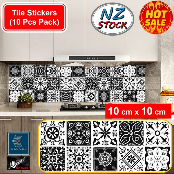 10Pcs Moroccan WallPaper Tile Sticker Wall Vinyl Decals *Over Stocked* Carousel 1