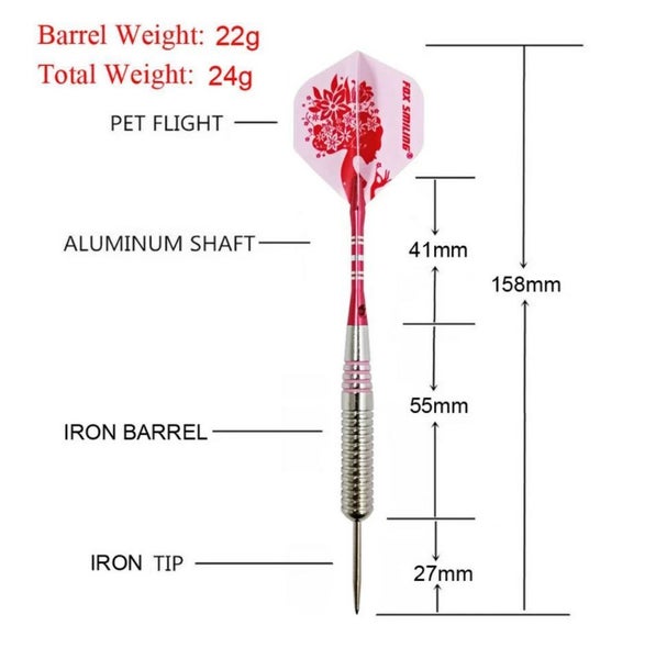 Fox Smiling 22g Darts X3 in case Carousel 3