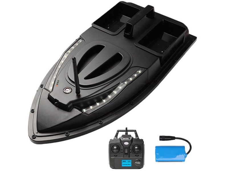 500M Dual Hoppers Bait Boat With Cool Turning Light Constant Speed Cruise Mode Carousel 1