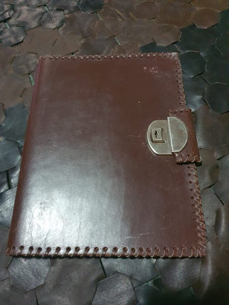 Vintage Genuine Leather Horse Themed Folder Carousel 1