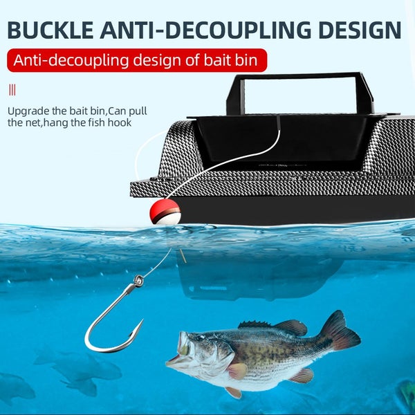 Version Of 40 Points GPS 500M Auto Return RC Bait Boat With Steering Light Carousel 2