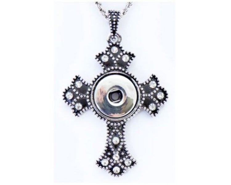 Necklace - Snap REDFOX Cross+80cm ch (41+40) Carousel 1