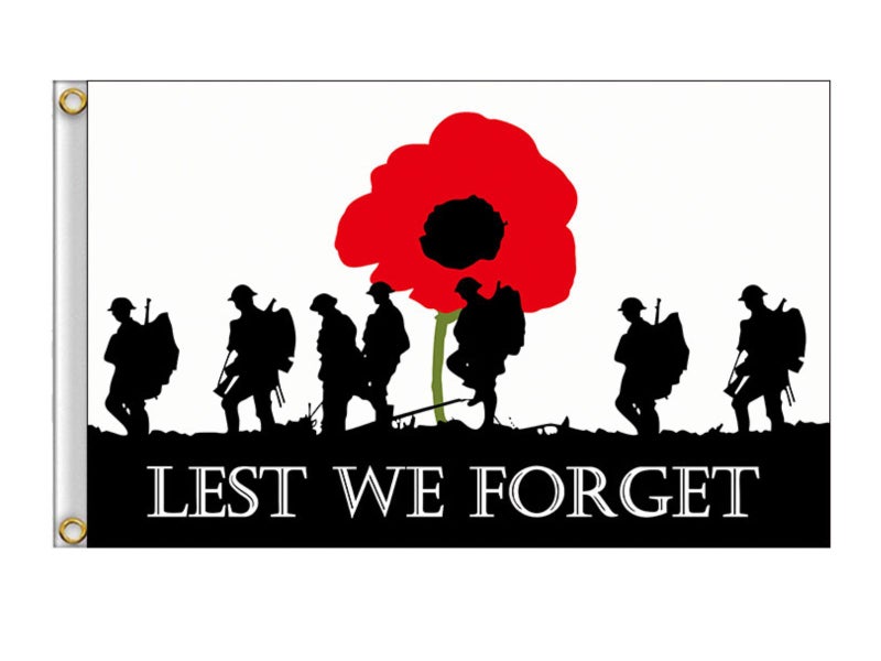 ANZAC Day Flag Lest We Forget - ARMY 150 cm X 90 cm Carousel 1