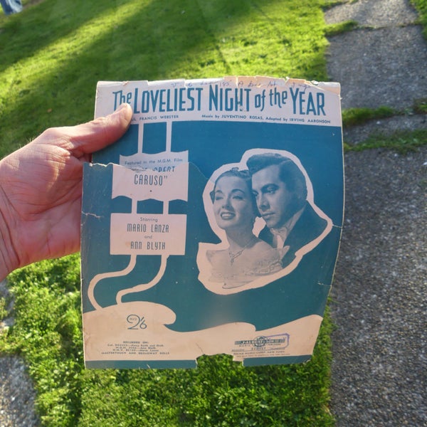 The Loveliest Night of the Year. Piano Sheet Music. From MGM Film