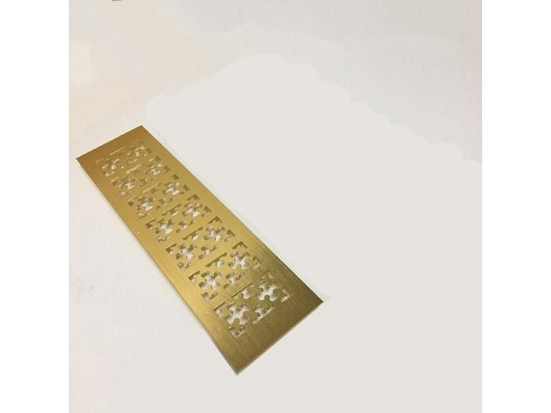 W80mm Snowflake Honeycomb Rectangular Gold Silver Black Aluminum Ventilation Carousel 1