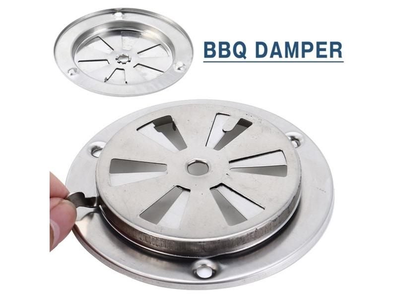Adjustable Air Vent Grille Round Ducting Ventilation Grilles Cover BBQ Grill Carousel 1