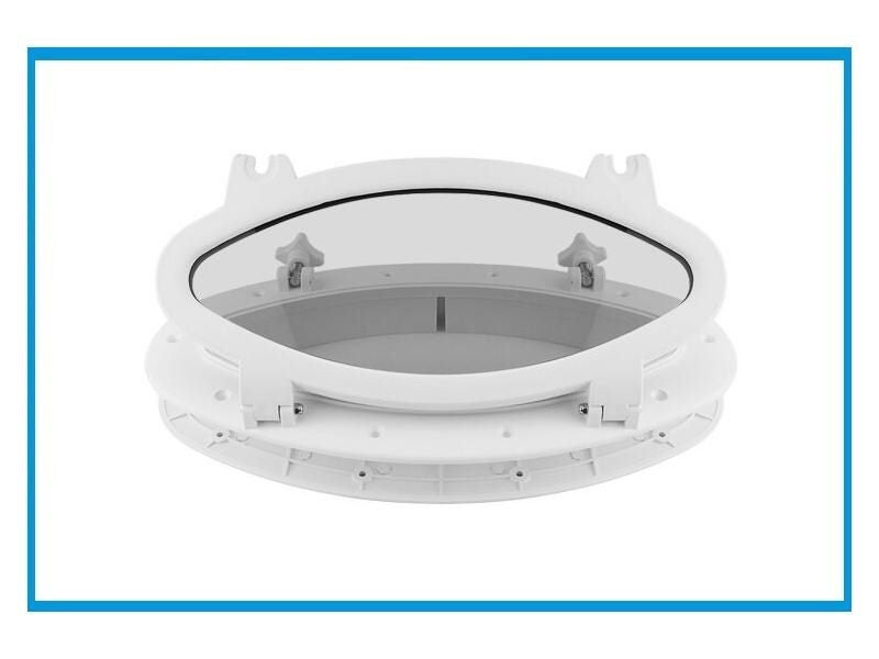 Marine Boat Yacht RV Oval Shape Porthole ABS Plastic Oval Hatches Port Lights Carousel 1
