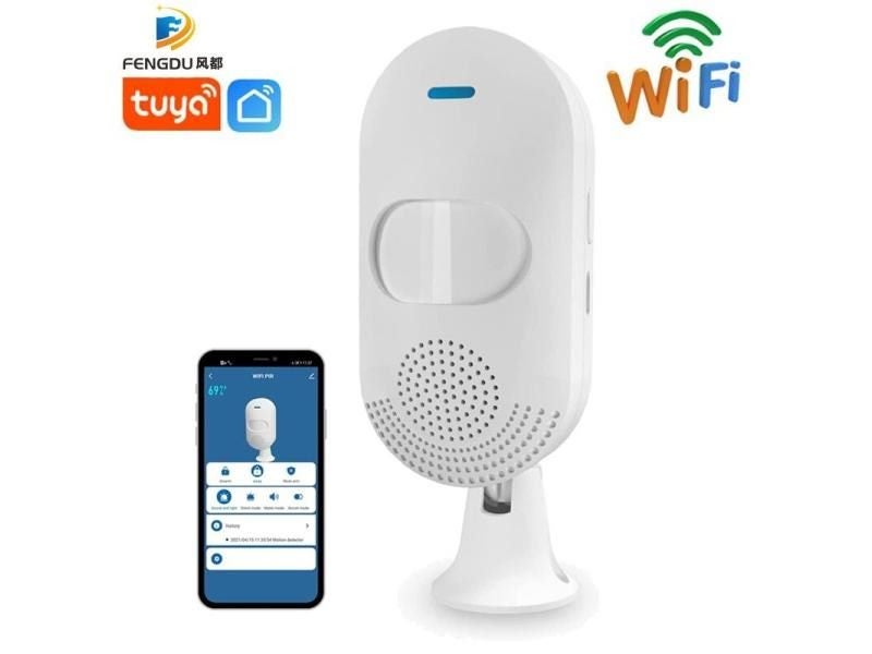 WiFi Smart Motion Sensor Alarm Indoor Infrared PIR Detector Siren Tuya Smart Carousel 1