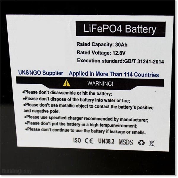 30AH LiFePO4 Battery (LiBAT-30A) Carousel 4
