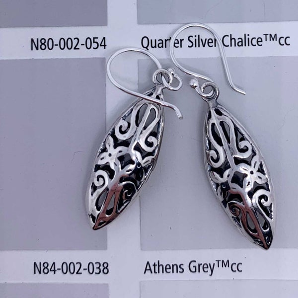 925 Sterling Silver 3-D Koru Flower Earrings "Puawai" Carousel 2