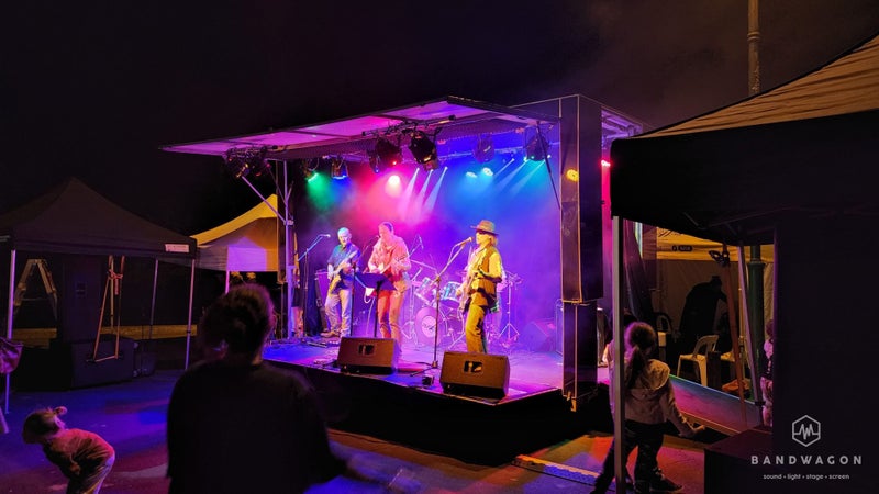Mobile Stage, PA, Lighting, Inflatable Screen Carousel 1