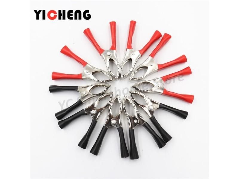 5Pcs Red 5Pcs Black 70MM Car Battery Fire Clips High Current Alligator Clips Carousel 1