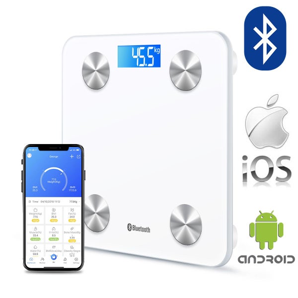 Brand New Wireless Digital Bathroom Body Fat Scale 180KG Bluetooth Scales Weight Carousel 1