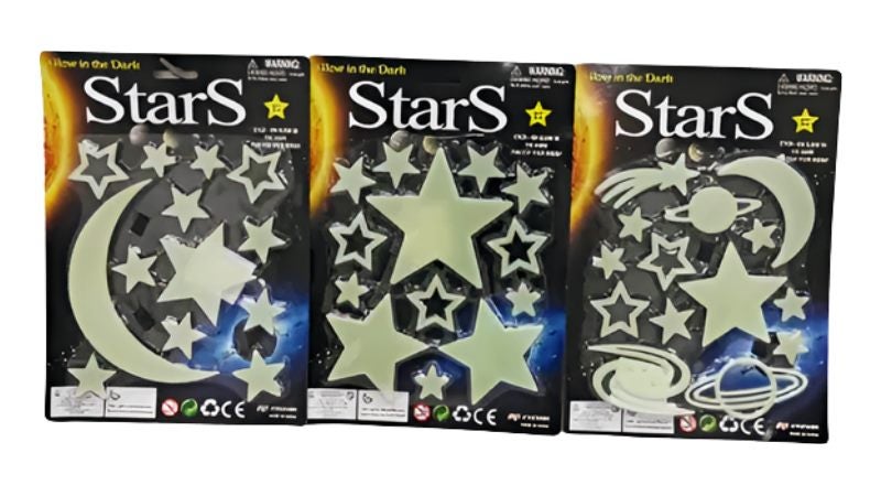 Glow in the Dark Stars / Fluorescent Wall Stickers Carousel 1