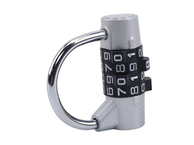 4 Dial Digit Combination Lock Weatherproof Black Outdoor Gym Safety Lock Carousel 2