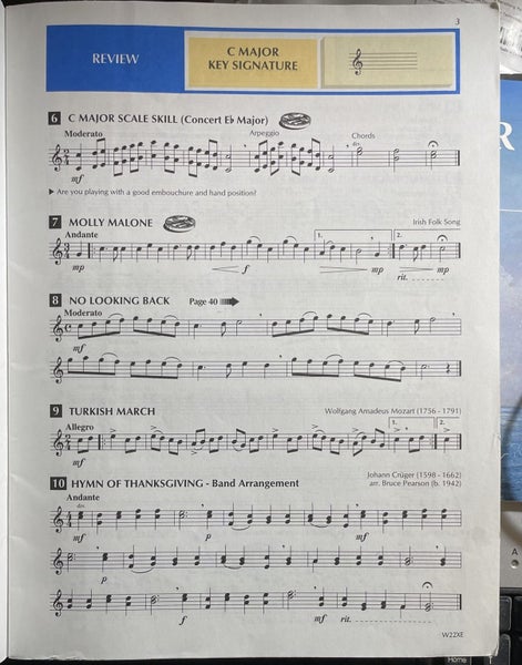 Standard of Excellence Comprehensive Band Method Book 2 Eb Alto Saxophone Carousel 2