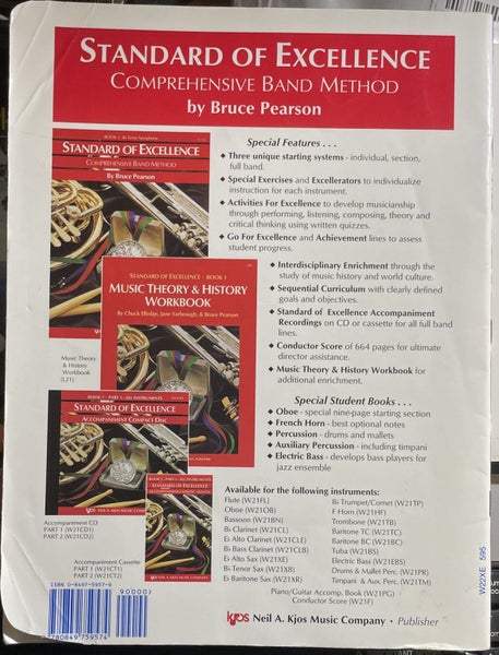 Standard of Excellence Comprehensive Band Method Book 2 Eb Alto Saxophone Carousel 4