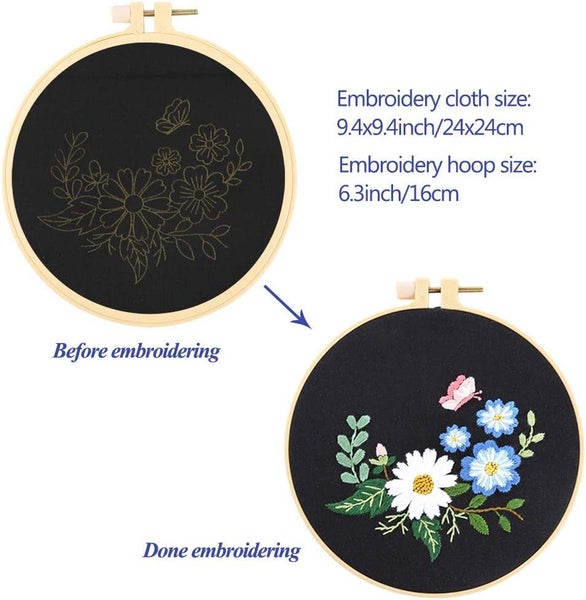 3 Sets Embroidery Kit,Cross Stitch Kits62932735656705113