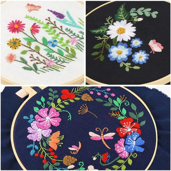 3 Sets Embroidery Kit,Cross Stitch Kits62932735656705112