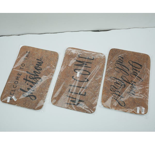 Hello Coir Outdoor Door Mat, Natural for Front Door Inside Floor Dirt Tr Carousel 10