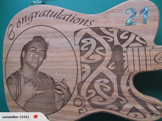 21st KEYS GUITAR DESIGN SOLID MACROCARPA FABULOUS Carousel 1