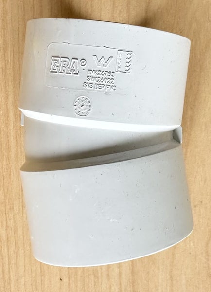 50mm * 15deg Female /Female FITTINGS UPVC DWV Plain Bend Carousel 1