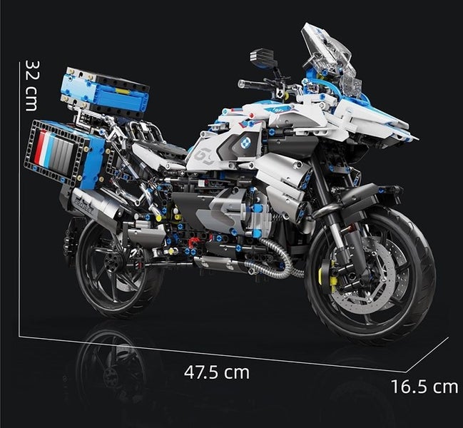 1:5 Scale 2369pcs Lego style R1250GS adventure bike Model builder set Carousel 1