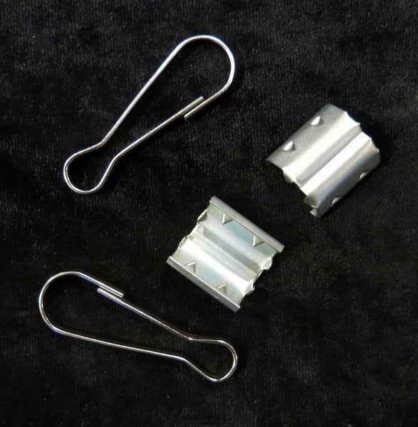 Flag Connectors - Stainless Clips & Galv Rope Crimps - Lanyard 'Fasteners # 2 Carousel 1