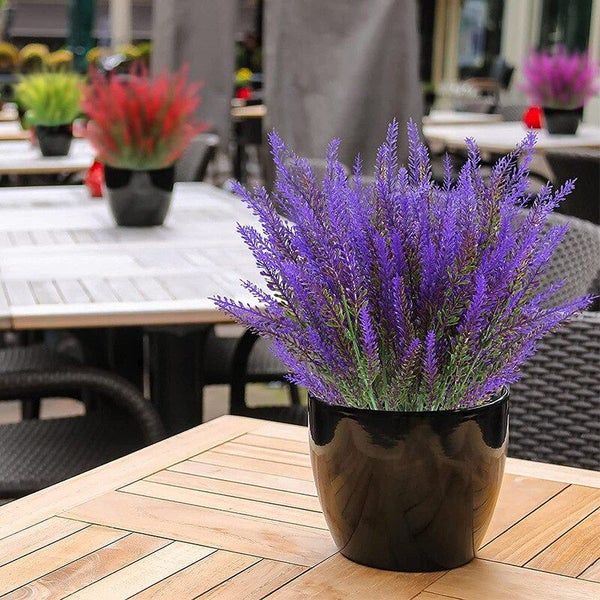 5Pcs Artificial Lavender Fake Flower Wedding Romantic Provence Decor Carousel 7