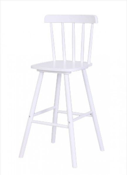 CLEARANCE *Last Set of 4* Windsor Solid Wood Bar Stool SH65 - White *50% OFF* Carousel 1