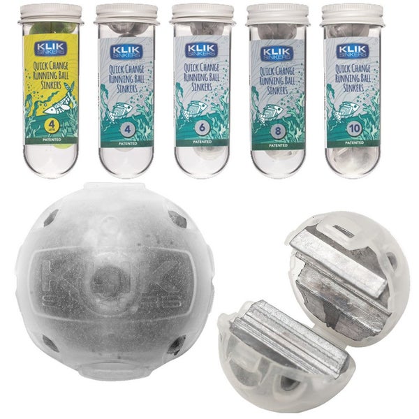 KLIK Sinkers Quick Change Fishing Sinkers - Lumo Carousel 1
