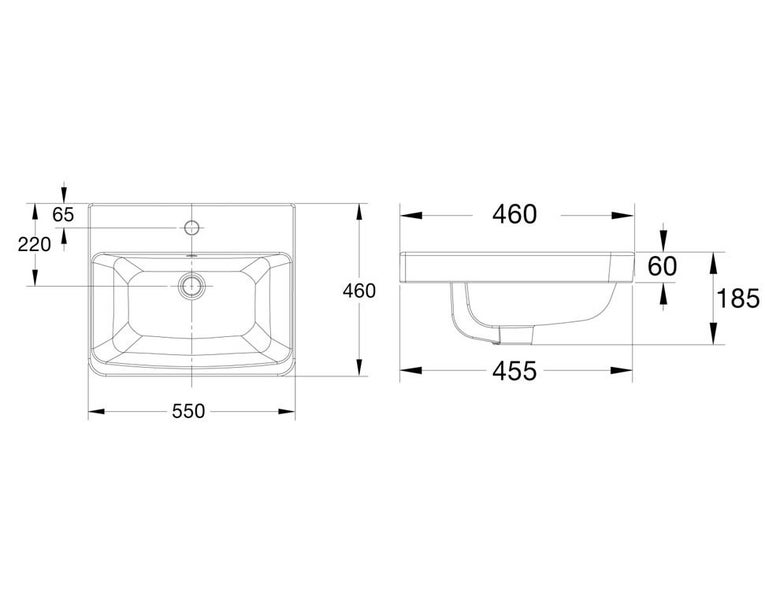 SOILED PACKAGING - HERON INSET BASIN 550MM Carousel 3