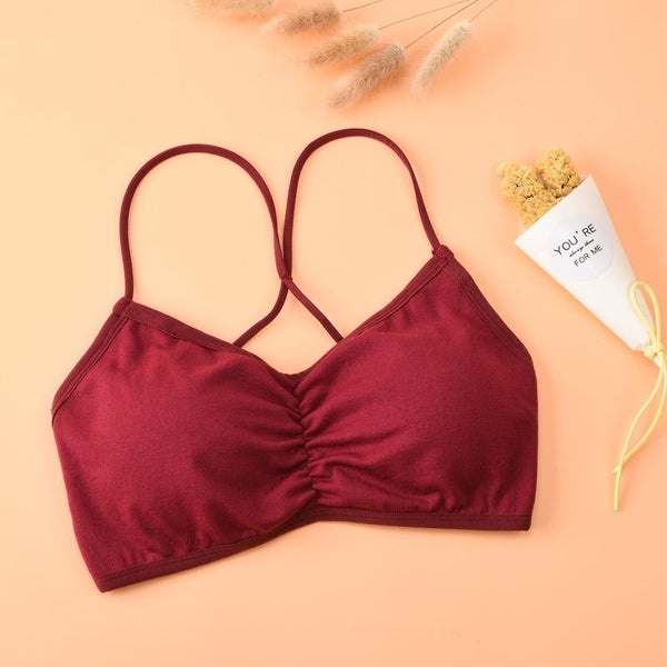 Fashion Threaded Beauty Back Active bra Wrapped Chest Push Up Bra Carousel 1