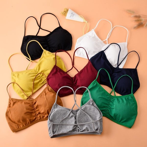 Fashion Threaded Beauty Back Active bra Wrapped Chest Push Up Bra Carousel 2