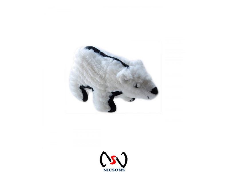 ALLPET Ruff Play Dog Toy Plush Tuff Polar Bear Carousel 1
