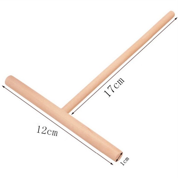 Portable Specialty Crepe Maker Pancake Batter Wooden Spreader Stick Carousel 1