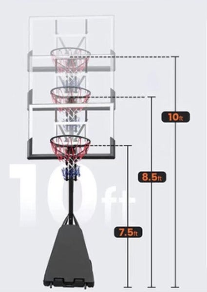 NEW PORTABLE BASKETBALL HOOP AND STAND Carousel 3