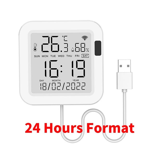 Smart Temperature and Humidity Sensor WiFi With Backlight for Smart Carousel 1