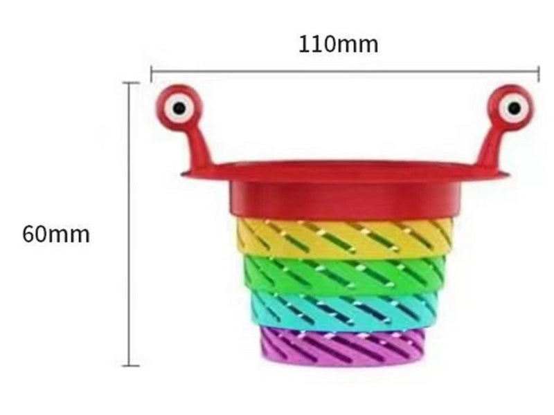 2Pcs Retractable Kitchen Sink Strainer Kitchen Residue Filter Sink Stopper Carousel 7