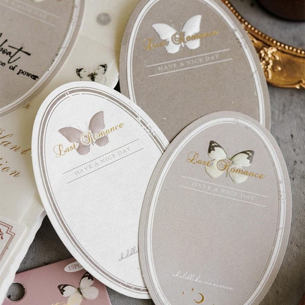 Butterfly Memo Pads Embossed Material Paper Junk Journal diary Carousel 2